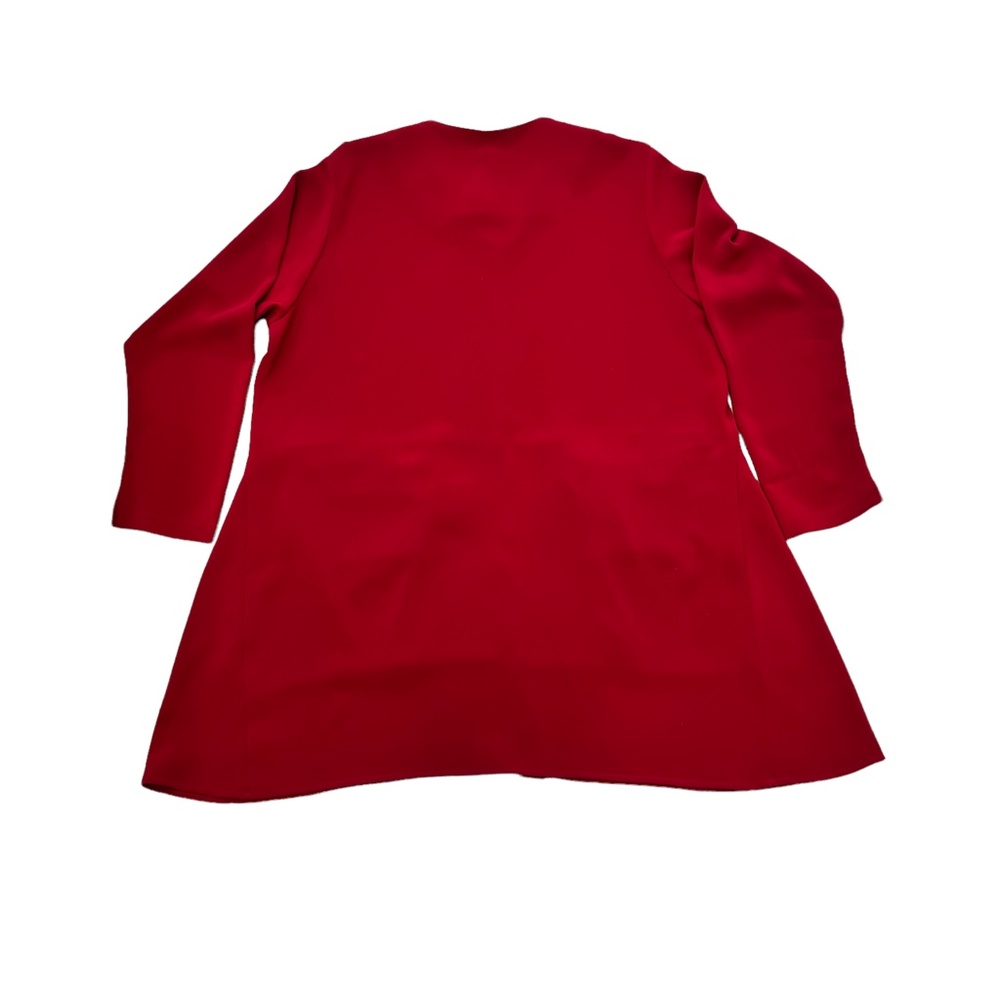 BLANQUE BRIGHT RED BUTTON DOWN SWING JACKET COAT … - image 10